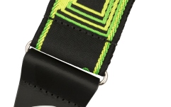 Curea chitară Fender Neon Monogrammed Green and Yellow 2"