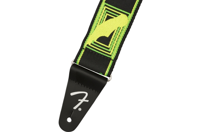 Curea chitară Fender Neon Monogrammed Green and Yellow 2"
