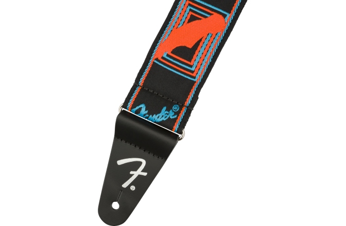 Curea chitară Fender Neon Monogrammed Strap Blue and Orange 2"