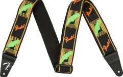 Curea chitară Fender Neon Monogrammed Strap Green and Orange 2"