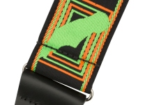 Curea chitară Fender Neon Monogrammed Strap Green and Orange 2"