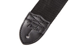 Curea chitară Fender Nylon Lightning Bolt Strap Black/White 2"