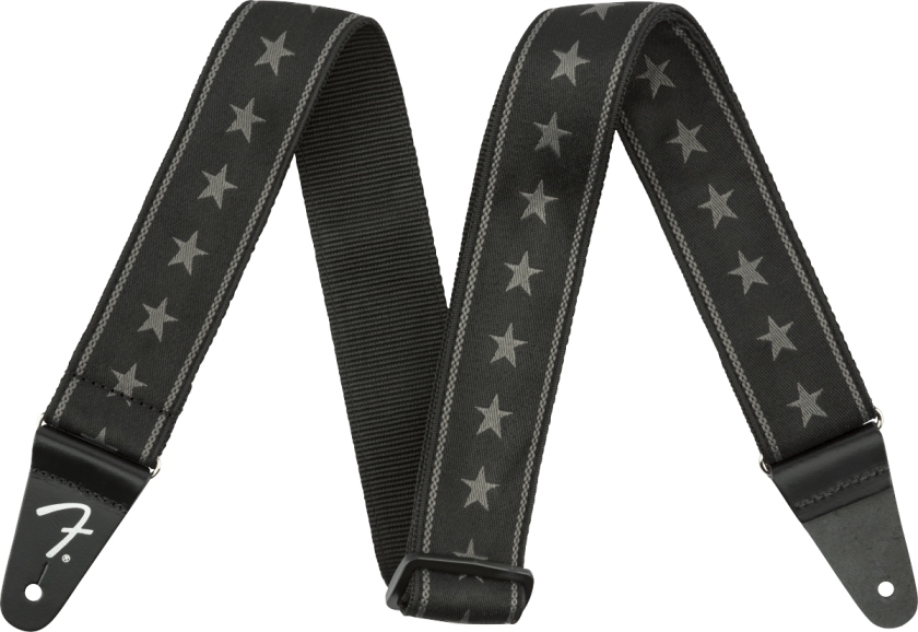 Fender Nylon Stars and Stripes Strap Black/Grey 2