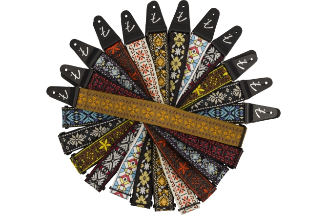 Curea chitară Fender Pasadena Woven Strap Blue Lotus 2"