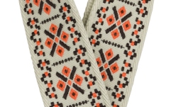 Curea chitară Fender Pasadena Woven Strap Lattice Orange 2"