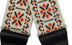 Curea chitară Fender Pasadena Woven Strap Lattice Orange 2"