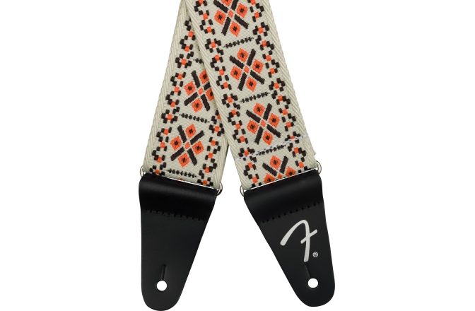 Curea chitară Fender Pasadena Woven Strap Lattice Orange 2"
