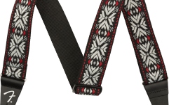 Curea chitară Fender Pasadena Woven Strap Red Snowflake 2"
