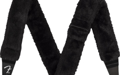 Curea chitară Fender Poodle Plush Strap Black