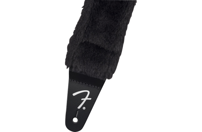 Curea chitară Fender Poodle Plush Strap Black