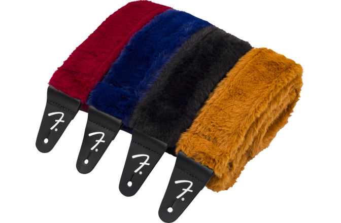 Curea chitară Fender Poodle Plush Strap Rust