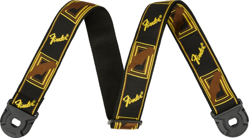 Fender Quick Grip Locking End Strap B / Y- B Monogram 2