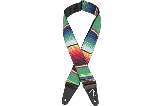 Curea chitară Fender Serape Strap Green Multi 2"