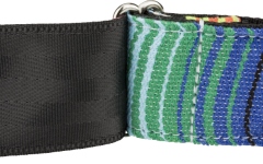 Curea chitară Fender Serape Strap Green Multi 2"