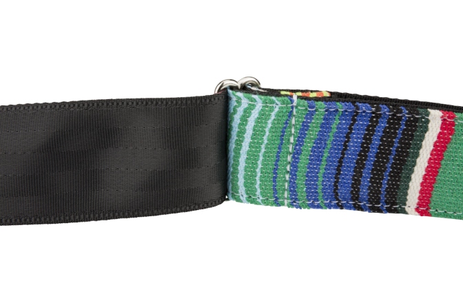 Curea chitară Fender Serape Strap Green Multi 2"