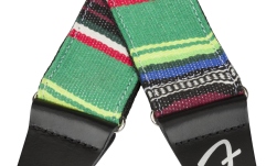 Curea chitară Fender Serape Strap Green Multi 2"