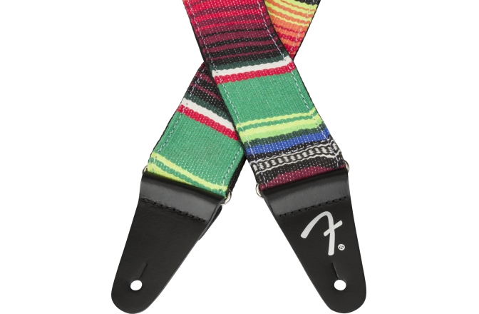 Curea chitară Fender Serape Strap Green Multi 2"
