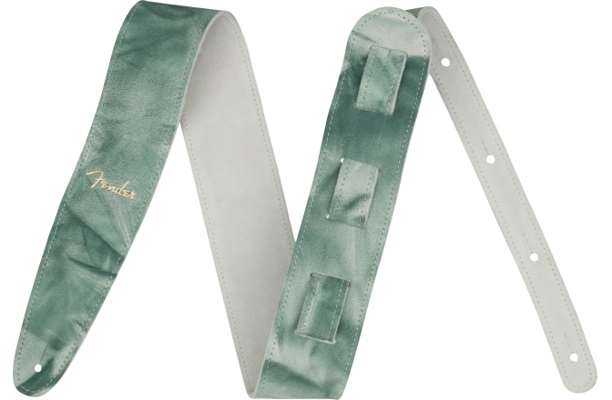 Curea chitară Fender Tie Dye Leather Strap Sage Green