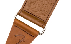 Curea chitară Fender Tooled Leather Guitar Strap Brown 2"