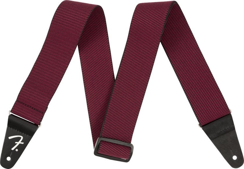 Fender WeighLess Tweed Strap Red 2