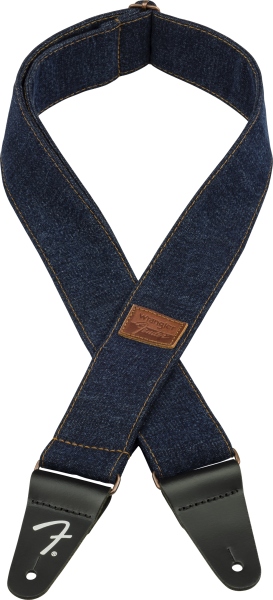 Fender X Wrangler Denim Strap Dark Indigo