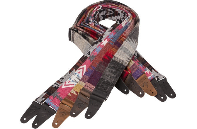 Curea chitară Fender Zion Strap Black Aztec 2"