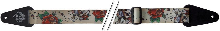 Gewa F&S Tattoo-Edition Skulls and Roses White