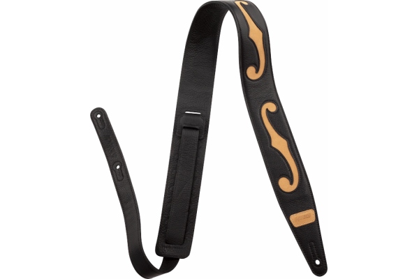 F-Holes Leather Strap Black and Tan 3 F-Holes Leather Strap Black and Tan 3