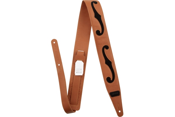 F-Holes Leather Strap Orange and Black 3 F-Holes Leather Strap Orange and Black 3