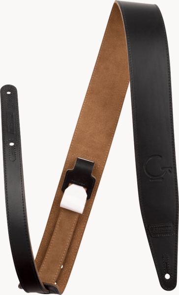 Gretsch Guitars G Brand Leather Strap Black 2.5