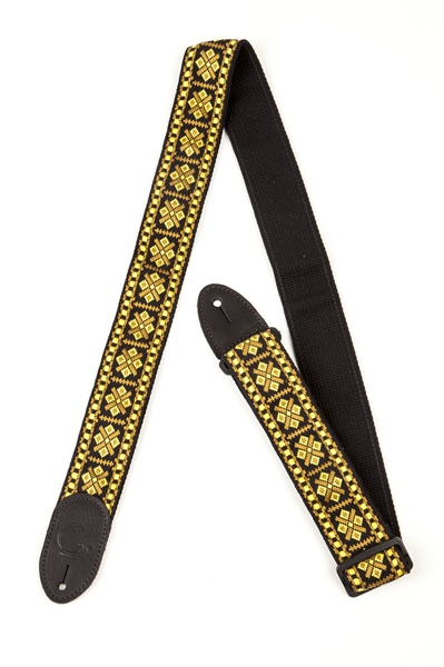 Gretsch Guitars G Brand Strap Diamond Black Ends