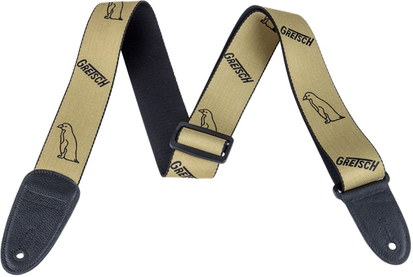 Gretsch Guitars Gold Penguins Strap Black