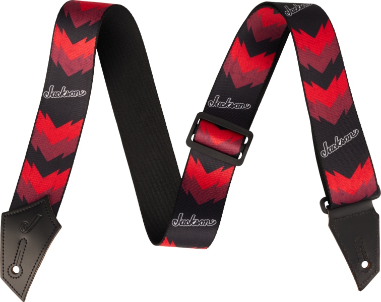 Jackson Double V Pattern Black/ Red