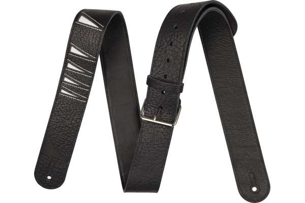 Shark Fin Leather Strap Black and White 2 Shark Fin Leather Strap Black and White 2