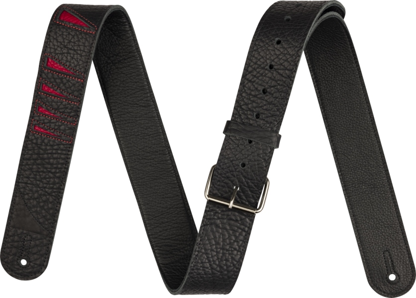 Jackson Shark Fin Leather Strap Red and Black 2
