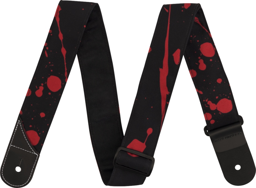 Jackson Splatter Strap Black and Red 2