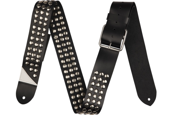 Jackson Stud Leather Strap Black 2.5