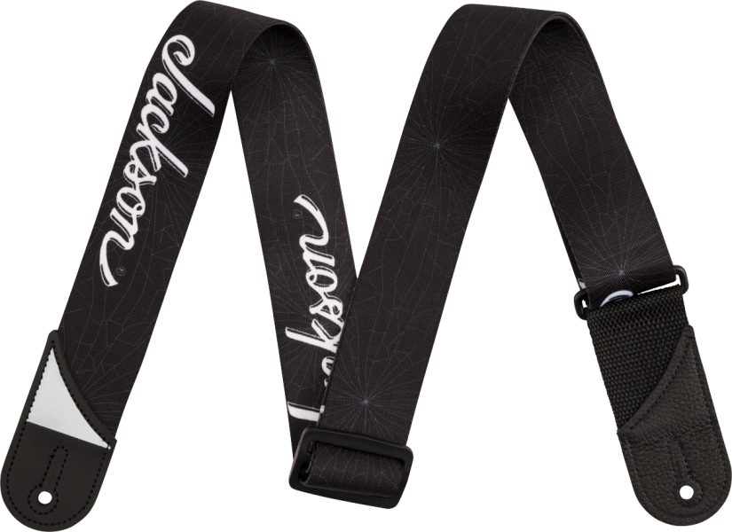 Jackson White Logo Strap Black 2