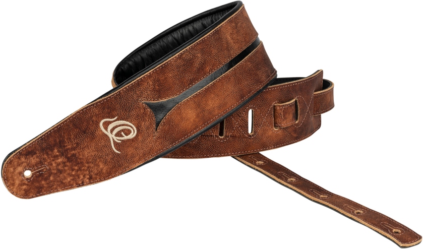 Ortega Bass Leather Strap - Chestnut Tree 90mm extra long
