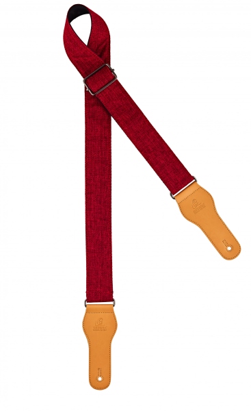 Ortega Cotton guitar strap - burgundy