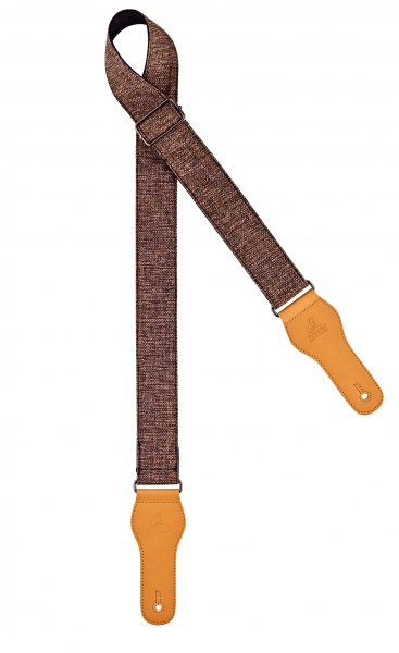 Ortega Cotton guitar strap - grey/brown