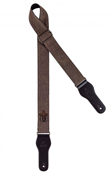 Ortega Cotton guitar strap - worn out brown