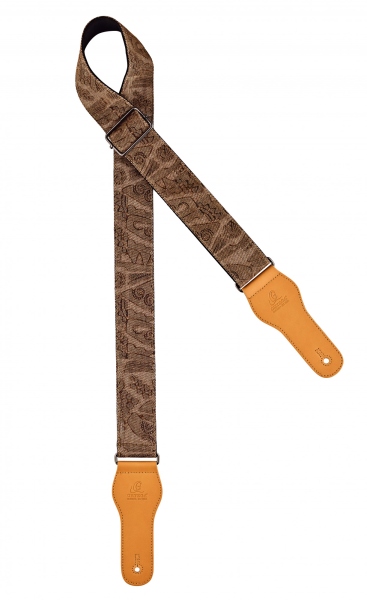 Ortega Denim guitar strap - brown