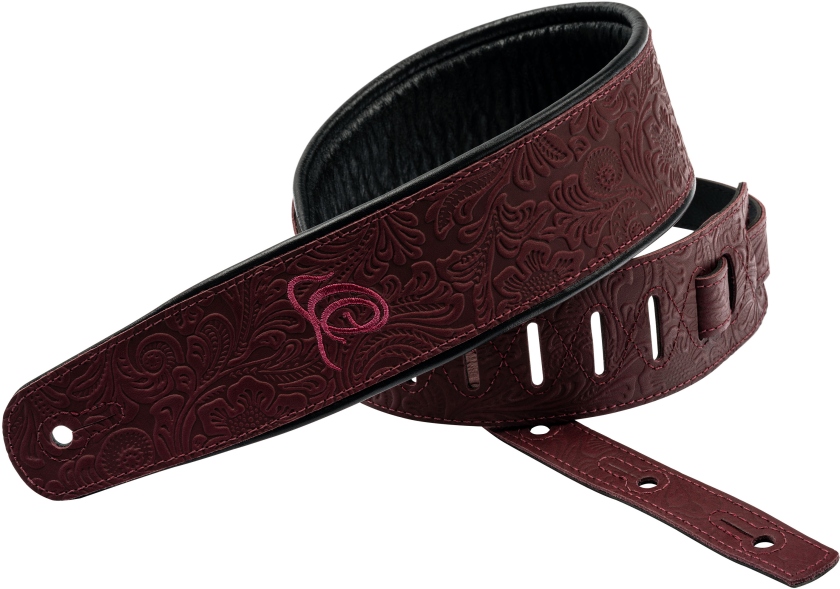 Ortega Genuine Leather Strap - Byzantine Bordeaux