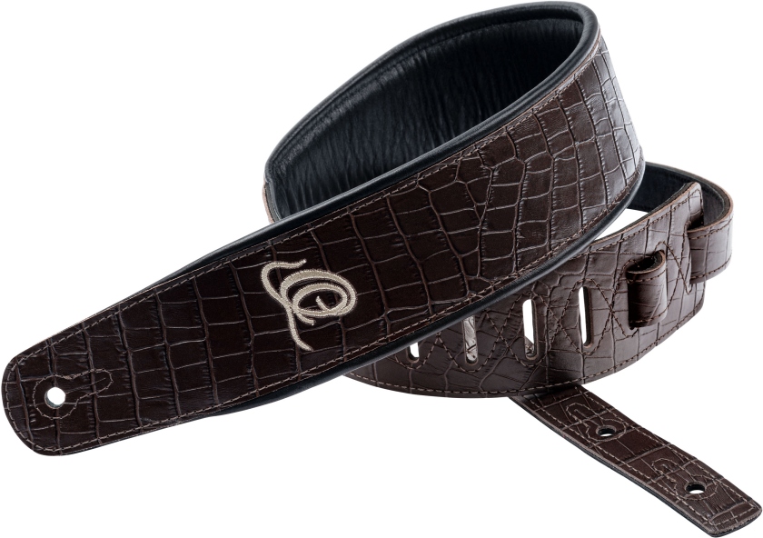 Ortega Genuine Leather Strap - Dark Brown Lizzy