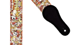 Curea chitară Ortega Nylon with Suede - 50mm ''Voodoo Puppet''
