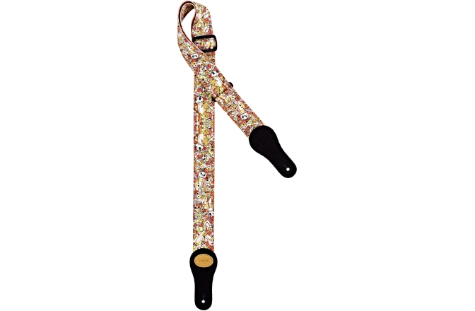 Curea chitară Ortega Nylon with Suede - 50mm ''Voodoo Puppet''