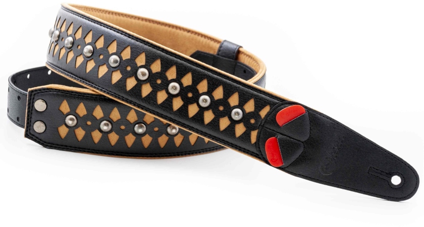 RightOn Armour Beige Guitar Strap