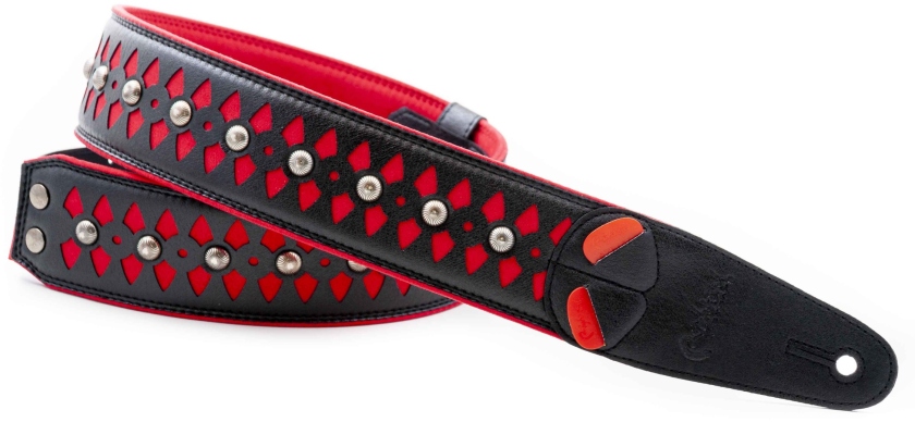RightOn Armour Red Guitar Strap