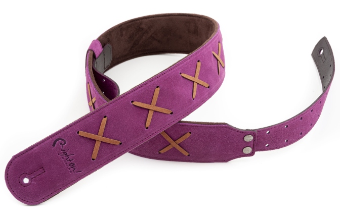 Curea chitară RightOn D.g. Purple